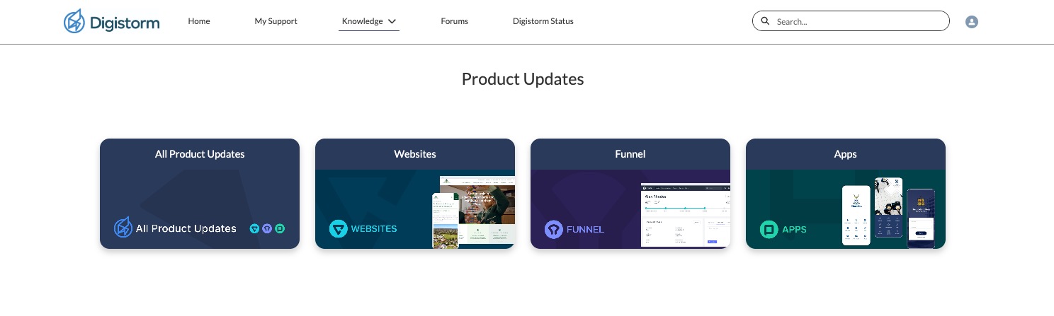 Discover and Subscribe to Product Updates in the Digistorm Community Hub